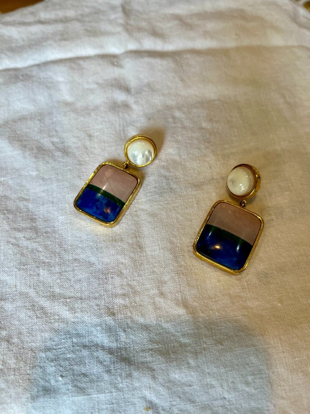 Lizzie Fortunato "Fresco" earrings in colorblock - Picture 3 of 4